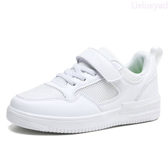 Lixiuxyad Fashion Girls Sports Shoes Flat Thick Bottom Lightweight Non Slip Lace Up Easy To Wear Mesh Upper Breathable And Comfortable Sneakers School Shoes Sizes 11(Little Kid 4.5-5 Years)