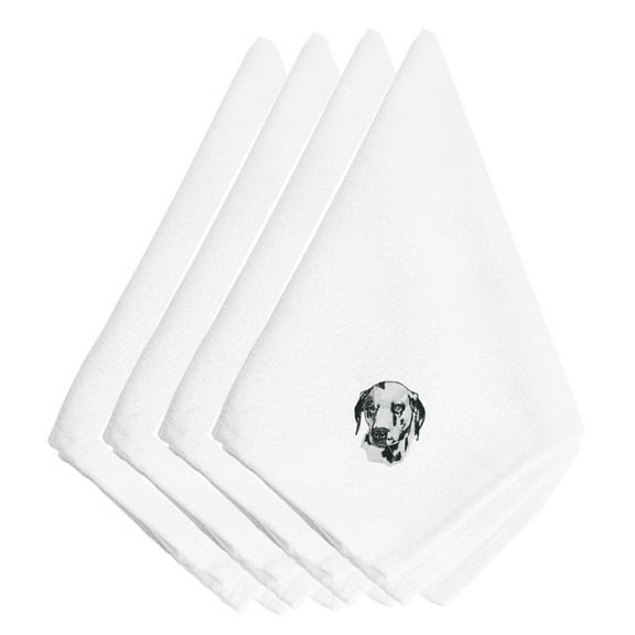 Dalmatian Embroidered Napkins Set of 4