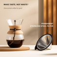 thumbnail image 3 of Cafetera Pour Over Bodum de 1 litro con filtro de acero inoxidable BODUM NA, 3 of 8