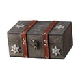 thumbnail image 3 of yuksok Jewelry Storage Box Gift Treasure Chest Box for Necklaces Bracelets Earrings Gray, 3 of 9