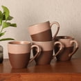 thumbnail image 7 of Gibson Elite William Crest 4 Piece Coffee Mug Set, 15oz Stoneware Cups, Reactive Glaze Finish, Round Large Coffee Mugs, Microwave & Dishwasher Safe - Pink, 7 of 7