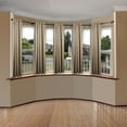 thumbnail image 2 of 3/4" Dia Adjustable 5 Sided Bay Window Curtain Rod 28 to 48" (each side) in Black with Ingo Finials,(5Bay-89-2), 2 of 3