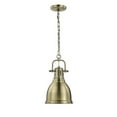 thumbnail image 2 of Yep by Golden Lighting Duncan 1-light 9in Chain Hung Pendant in Rubbed Bronze and Rubbed Bronze shade, 2 of 6