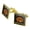 Gold, variant on I'd Rather Be Hibernating Sleeping Bear Funny Humor Square Cufflink Set - Silver or Gold