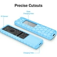 thumbnail image 4 of Fintie Case for Samsung Smart Solar Cell Remote 2024 2023 TM2360F / TM2361F / TM2360E / TM2361E BN59-01436A BN59-01432A BN59-01432J, Light Weight Anti Slip Shockproof Silicone Cover, Sky Blue Glow, 4 of 9