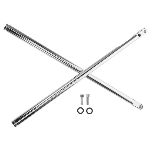 Raindrops Swivel Chair Footrest with Electroplated Surface for Office Use Silver 2pcs