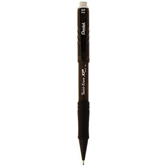 Pentel Mechanical Pencil, Refillable Lead/Eraser, 0.9mm, Smoke (PENQE419A)