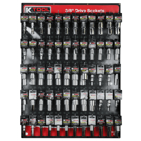 K-Tool 807 3/8" Drive Sockets Display Assortment