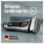 Braun Series 8 8457CC Electric Shaver for Men with Beard Trimmer, Cleaning & Charging Center, Sliver