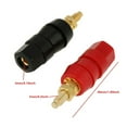 thumbnail image 4 of MesaSe 1 Paire 4 mm Reliure de Haut-Parleur Audio PostTerminal Noir Rouge pour Adaptateur de Prise, 4 of 7