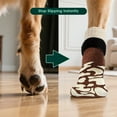 thumbnail image 6 of Kuoser Non-Slip Dog Socks for Hardwood Floors & Hot Pavement, Adjustable Pet Socks to Stop Licking and Slipping, Brown, L, 6 of 8
