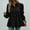 Black, variant on Performance Coats for Women Work Jackets Lightweight Jacket Women Button Coats Cocoon Black Long Sleeve Winter Coats for Women