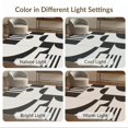 thumbnail image 7 of ODIKA 4'x6' Washable Area Rug Pet Friendly, Non-Shedding Black White Geometric Contrast Design Modern Artistic Stripes and Circles for Bedroom, Reading Nook, 7 of 7