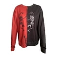 thumbnail image 5 of WEIWEN Halloween Sweatshirts for Women Funny Dancing Skeleton Printed Long Sleeve Fall Sweaters Halloween Clothes for Women Spooky Season Outfits Going Out Tops Women's Clothing Red, S, 5 of 6