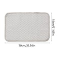 thumbnail image 3 of Leodye 1PCS Anti-slip Pet Cool Sleeping Pad Reusable Washable Cooling Bed for Puppies Kittens Indoor Sofa Crate Hot Weather Cooling Cushion -27.56x21.65in, 3 of 6