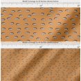 thumbnail image 2 of Soimoi Orange Cotton Voile Fabric Eyes Face Print Fabric by the Yard 56 Inch Wide, 2 of 7