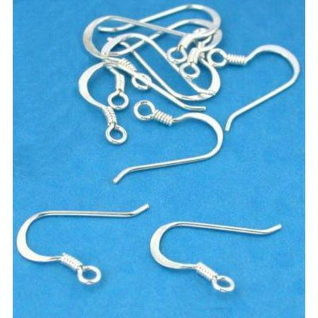 - 10 Sterling Silver Fish Hook Earrings Wire Wrapping 22 Gauge