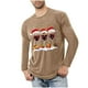 thumbnail image 1 of Blusas y camisas de manga larga con cuello redondo para hombre, ropa deportiva para el hogar, pijamas, camisetas de color liso, blusa deportiva para hombre, poliéster, 1 of 5