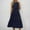 01 Navy, variant on Weiqiqre Dresses for Women Casual Sleeveless Tank Mini Short Dress Crew Neck Bubble Sundress with Pockets