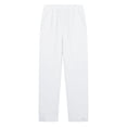 thumbnail image 7 of Hurxie Capris Pants for Women Cotton Linen Sweatpants Casual Summer Straight Wide Leg Loose Drawstring Elastic Trouser White,S, 7 of 7