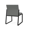 thumbnail image 5 of Gansett Reception Waiting Armless Guest Chair / Black Steel / Light Gray, 5 of 5