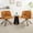Orange, variant on Set of 2 270° Swivel Home Office Desk Chairs, Modern Dining Chairs, Upholstered Bedroom Chairs with Metal Base, Makeup Chair for Vanity, Living Room, Bedroom, Study Room, Dining Room (Orange)