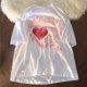 thumbnail image 3 of Camiseta de gran tamaño para mujer, ropa de calle con estampado de amor, camisetas gráficas de manga corta, Tops informales Harajuku, camiseta Y2k para mujer, 3 of 5