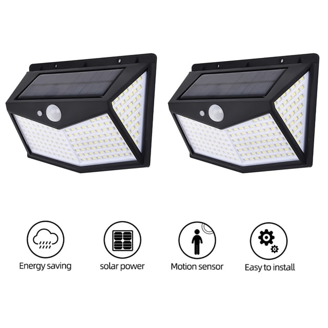Bangcool 2PCS Outdoor Wall Light 212-LED Motion Sensor Light Garden Light Security Lamp