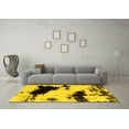 thumbnail image 3 of Ahgly Company Indoor Rectangle Abstract Yellow Modern Area Rugs, 3' x 5', 3 of 4