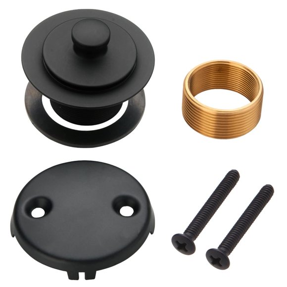 Kit de conversión de desagüe para bañera Wellup negro mate de levantar y girar