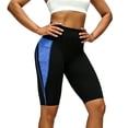 thumbnail image 7 of Hurx Capri Leggings with Pockets for Women Tummy Control Knee Length Leggings Yoga Pants Women Capri Pants Workout Blue,3XL, 7 of 7