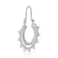 thumbnail image 4 of Vanbelle Sterling Silver Jewelry Crescent Bali Hoop Earrings with Rhodium Plating and High Polished for Women, 4 of 6