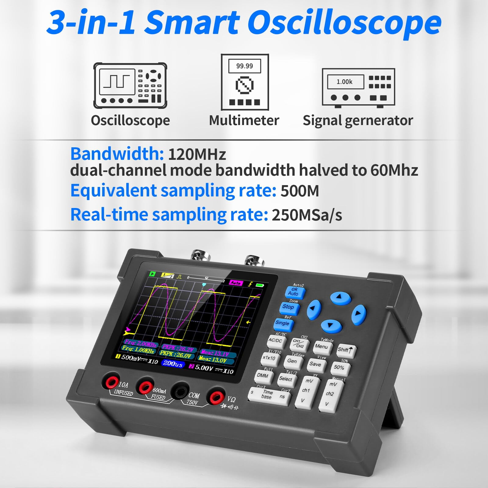 LiteBee Handheld Digital Oscilloscope Kits, Portable