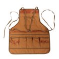thumbnail image 1 of Wosthever Delantal de trabajo con múltiples bolsillos impermeable para cocina, Picnic, barbacoa, babero de trabajo, tamaño libre, pintura Kits de desorden para acampar, 1 of 6