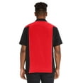 thumbnail image 3 of 9 Crowns Men's Retro Bowling Bahama Camp Button-Down Shirt (Red/Black, X-Large), 3 of 4