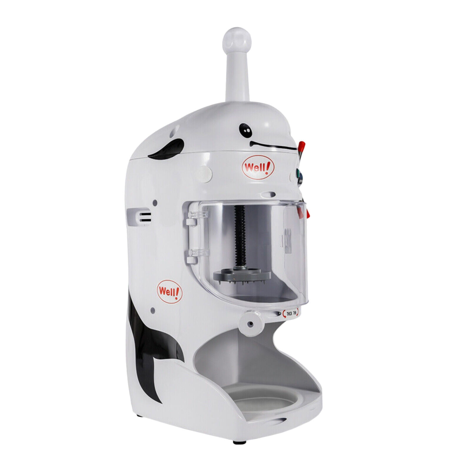 DENEST Commercial Ice Shaver Shaved Ice Block Machine Electric Snow Cone Maker 110V