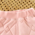 thumbnail image 4 of fnnxnal Quilted Cotton Juniors Pants - Pink, Size 14-15T, Warm Winter Girls Wear with Elastic Waist, Soft Breathable for Cold Weather, 4 of 5