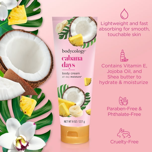 Bodycology Cabana Days Shea Butter Body Cream, 8 oz - Walmart