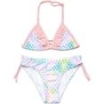 thumbnail image 1 of Traje de baño para niñas Bikini con triángulo Halter Trajes de baño de Dos Piezas con Estampado de Leopardo Rosado - C 10-12 Años Rosado - C 10-12 Años Xishao ropa, 1 of 2