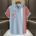 thumbnail image 2 of APEXFWDT Men's Vintage Bowling Shirt Short Sleeve Button Down Summer Cuba Beach Shirts Casual Summer Beach Shirt, 2 of 3
