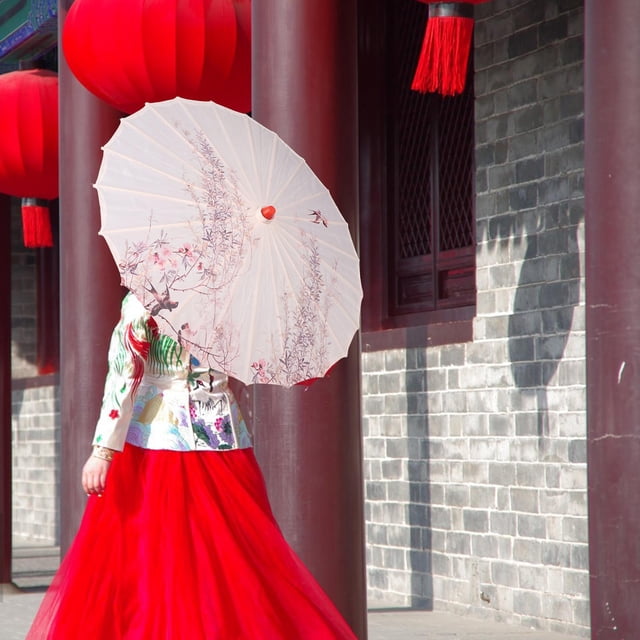 Handmade Oiled Paper Umbrella 70cm Portable for Costumes Photography Cosplay Style A