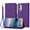 Purple, variant on Phone Case for Motorola Moto G52/G82 PU Lether Litch Pattern Flip Folio Card Slots Holder Wallet