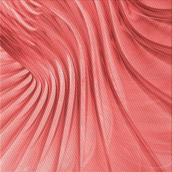 Ahgly Company Machine Washable Indoor Square Transitional Red Area Rugs, 8' Square