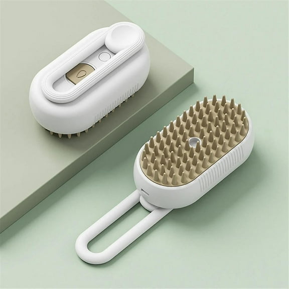 Rechargeable Cat Steamy Brush Self Cleaning Steam Cat Brush Cat Slicker Brush for Cats and Dogs