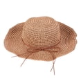 thumbnail image 1 of Sombrero de paja ajustable con circunferencia de 52 a 58 cm para mujer, para exteriores, con lazo grande, para playa y parasol, 1 of 5