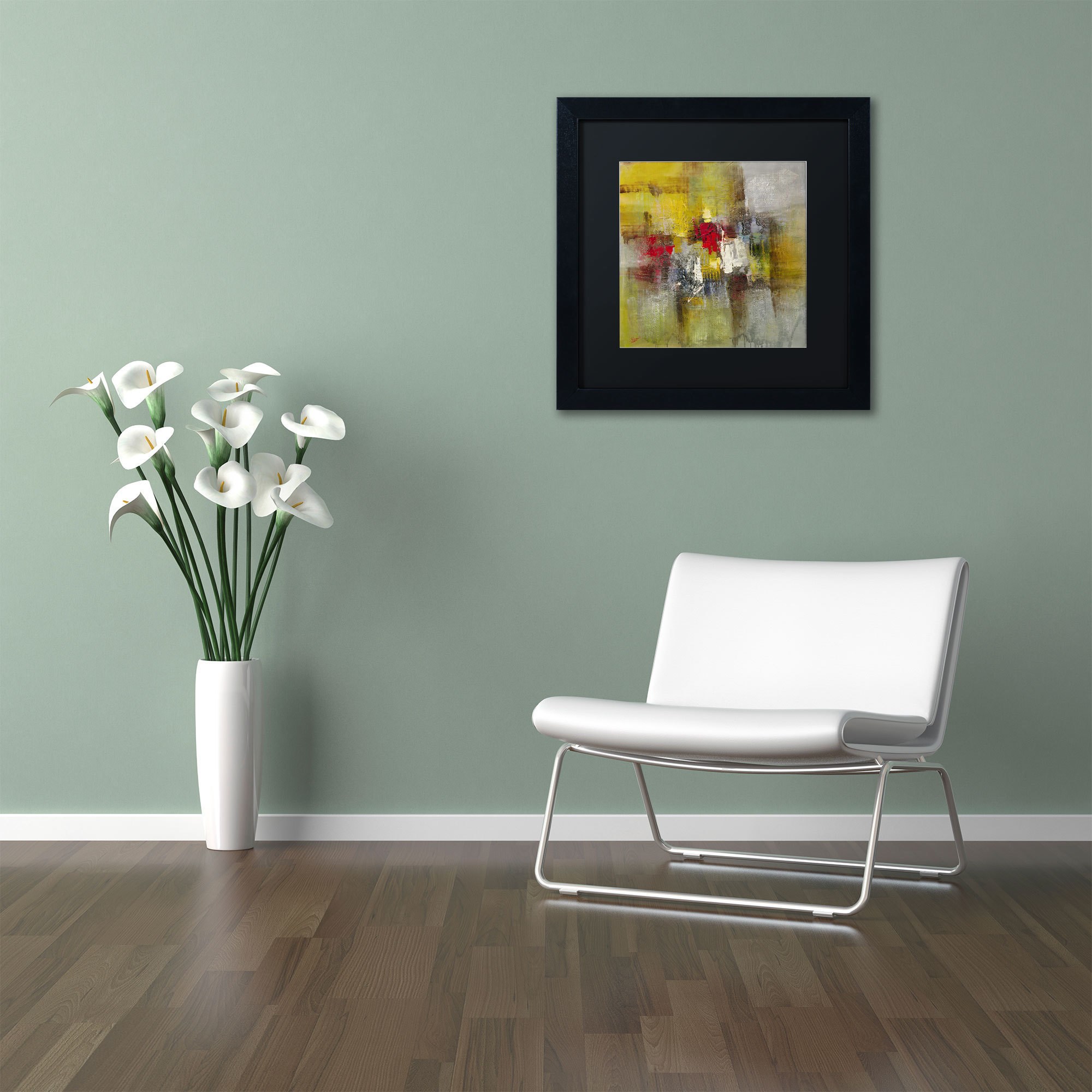 Trademark Fine Art "Cherish" Canvas Art by Ricardo Tapia, Black Matte, Black Frame