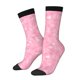 thumbnail image 1 of Balery Breast Cancer Awareness Calcetas Largas con Estampado para Hombre y Mujer – Suaves y Transpirables, Talla Única (US 5-11), 1 of 6