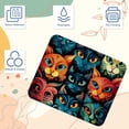 thumbnail image 3 of Cat Printed Square Gaming Mouse Pad, 8.3x9.8 Inch Non-Slip Rubber Bottom Mousepad for Office and Gaming, 3 of 6