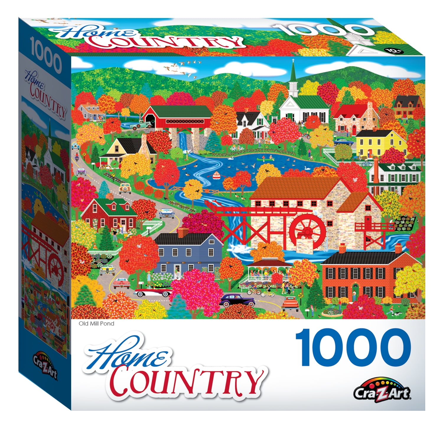 Cra-Z-Art Home Country 1000 Piece Jigsaw Puzzle - Old Mill Pond