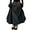 Black, variant on Michellecmm Womens Long Skirts Solid Color Flowy Floral Bud Bubble A-Line Skirts